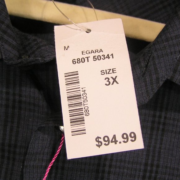 Egara Shirt Size 3XL No Iron Classic Fit Blue - Picture 4 of 8